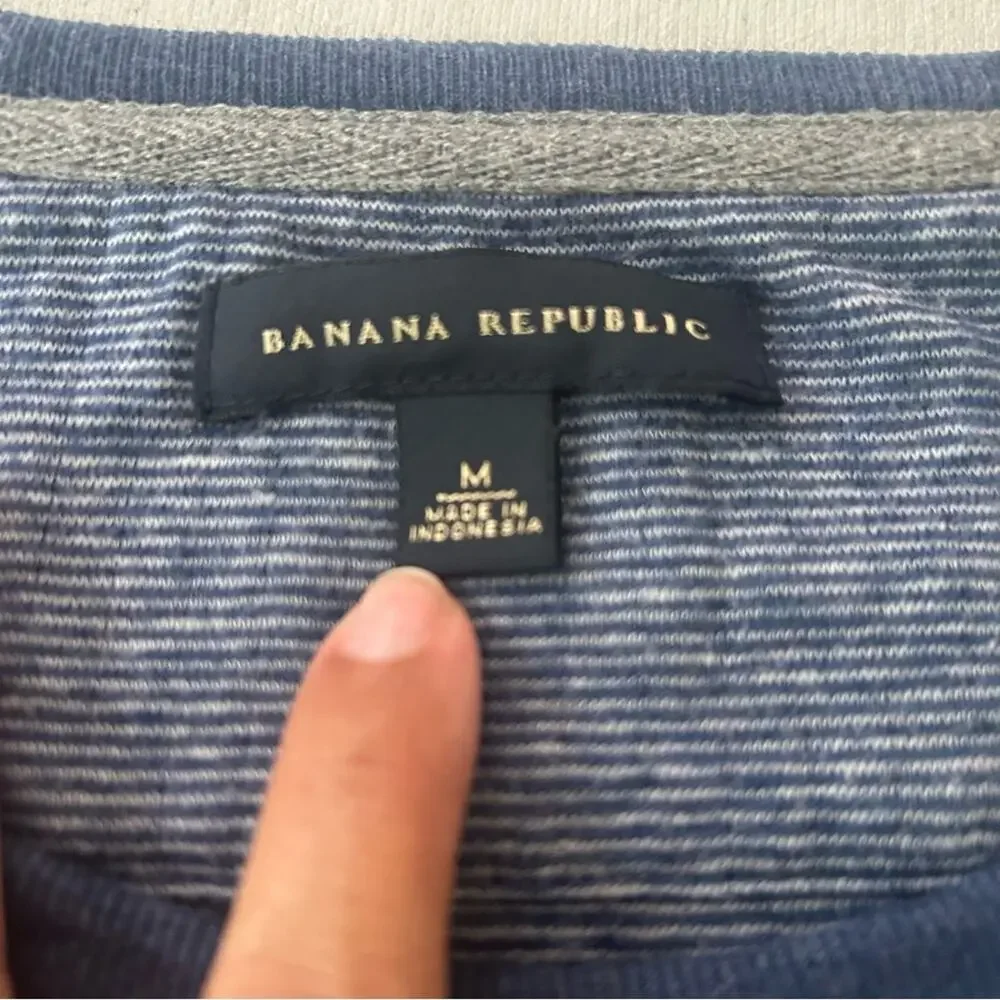 Banana Republic Blue Lightweight Men’s Crewneck Sweater Medium